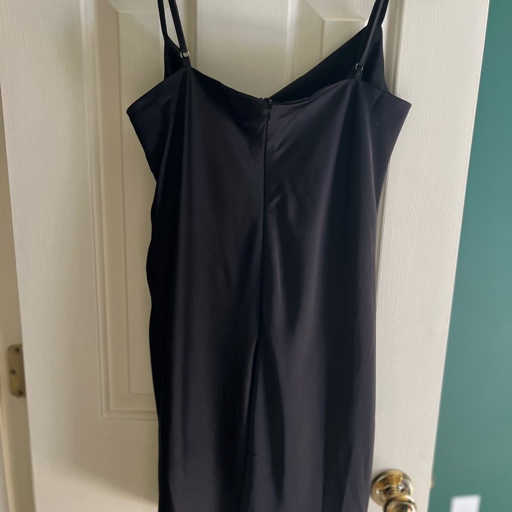 FABRIK BLACK SLIP DRESS - Picture 3 of 3